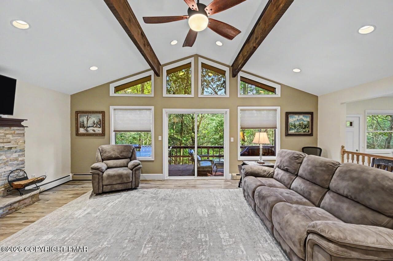 Living - 5215 Pioneer Trail, Pocono Pines, PA 18350