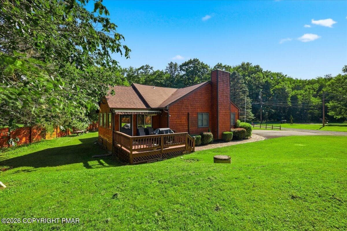 Back View - 1100 Blackberry Road, Pocono Lake, PA 18347, Pocono Lake