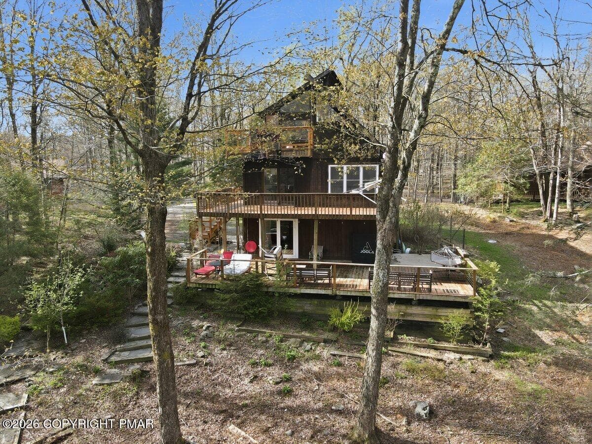 Back of the house - 106 Butternut Lane, Canadensis, PA 18325, Canadensis