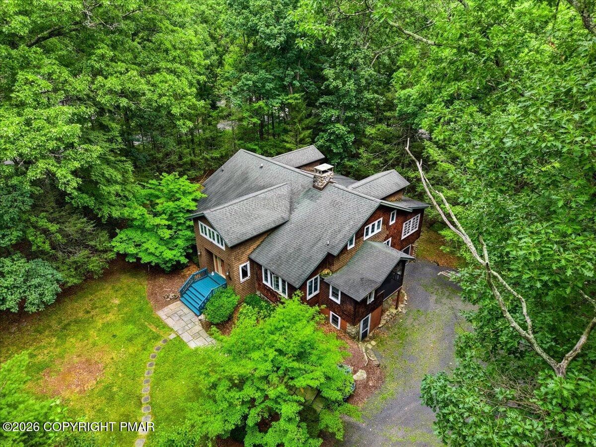 Aerial view - 214 Goldenrod Lane, Buck Hill Falls, PA 18323, Buck Hill Falls
