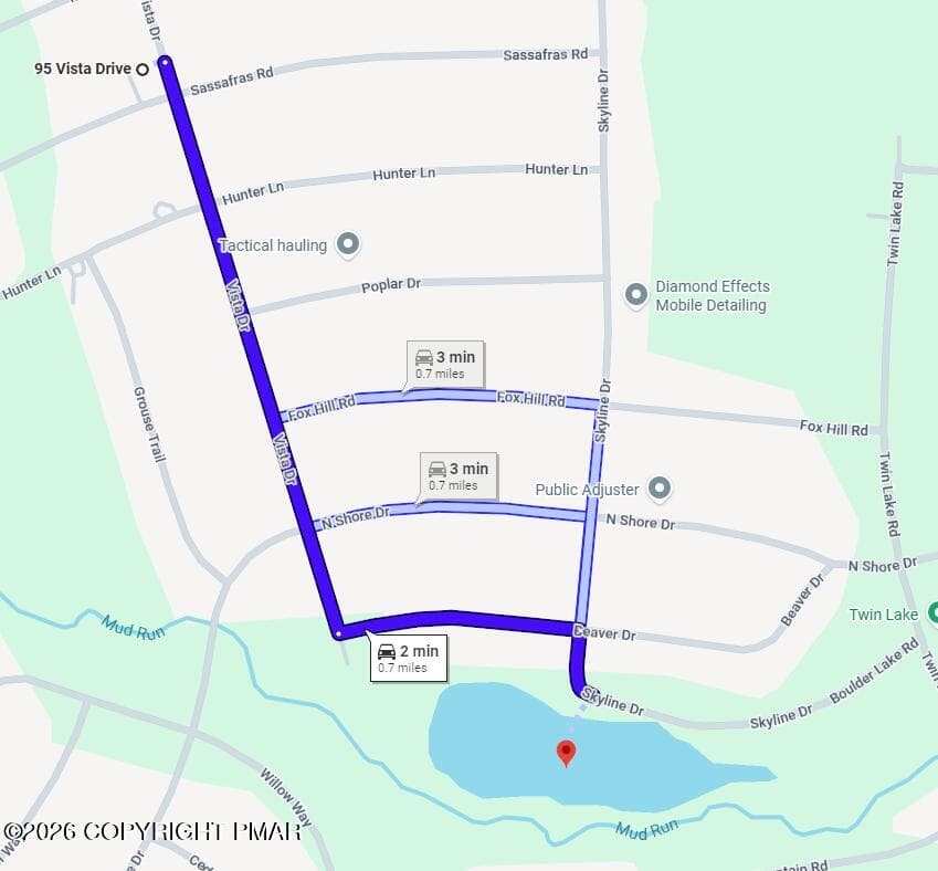 Easy 2-minute verture to the lake - 95 Vista Drive, Albrightsville, PA 18210, Albrightsville