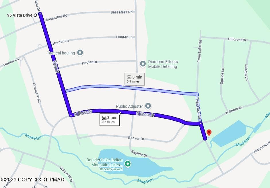 3 min. trip to the next closest lake - 95 Vista Drive, Albrightsville, PA 18210, Albrightsville