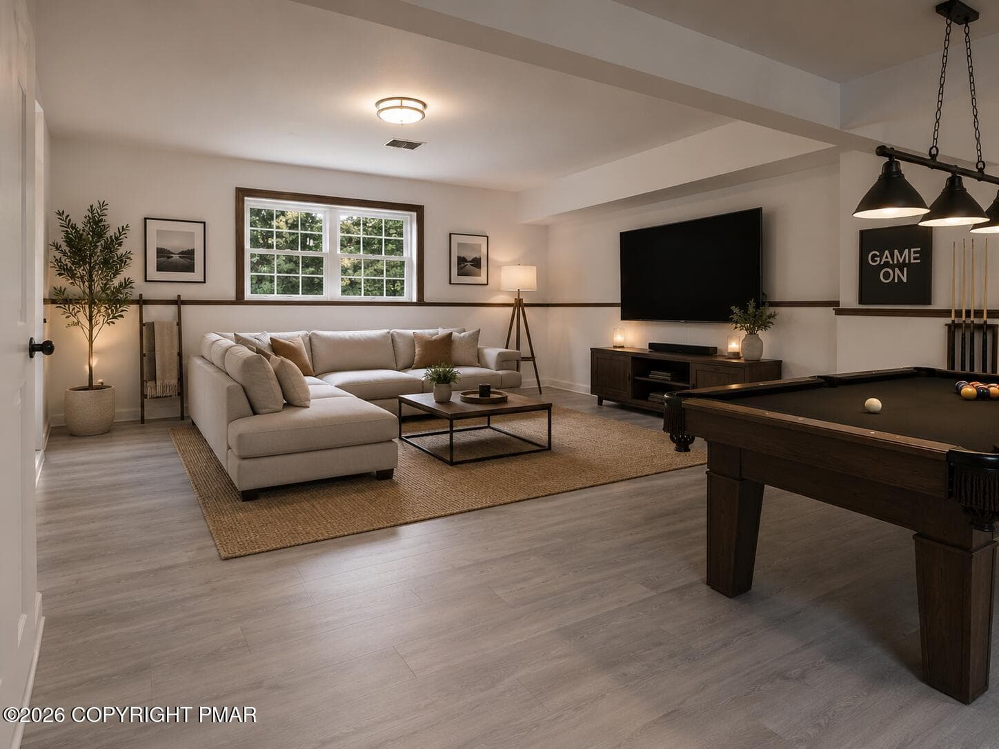 Staged Fmily Room - 2081 Minqua Trail, Tobyhanna, PA 18466