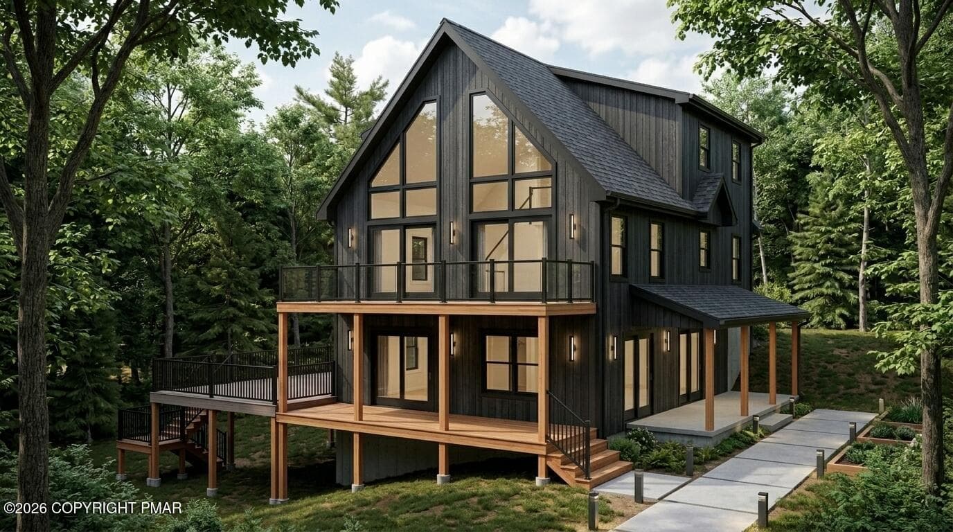 AI-Generated Conceptual Rendering - 262 Oak Hill Road, Hawley, PA 18428
