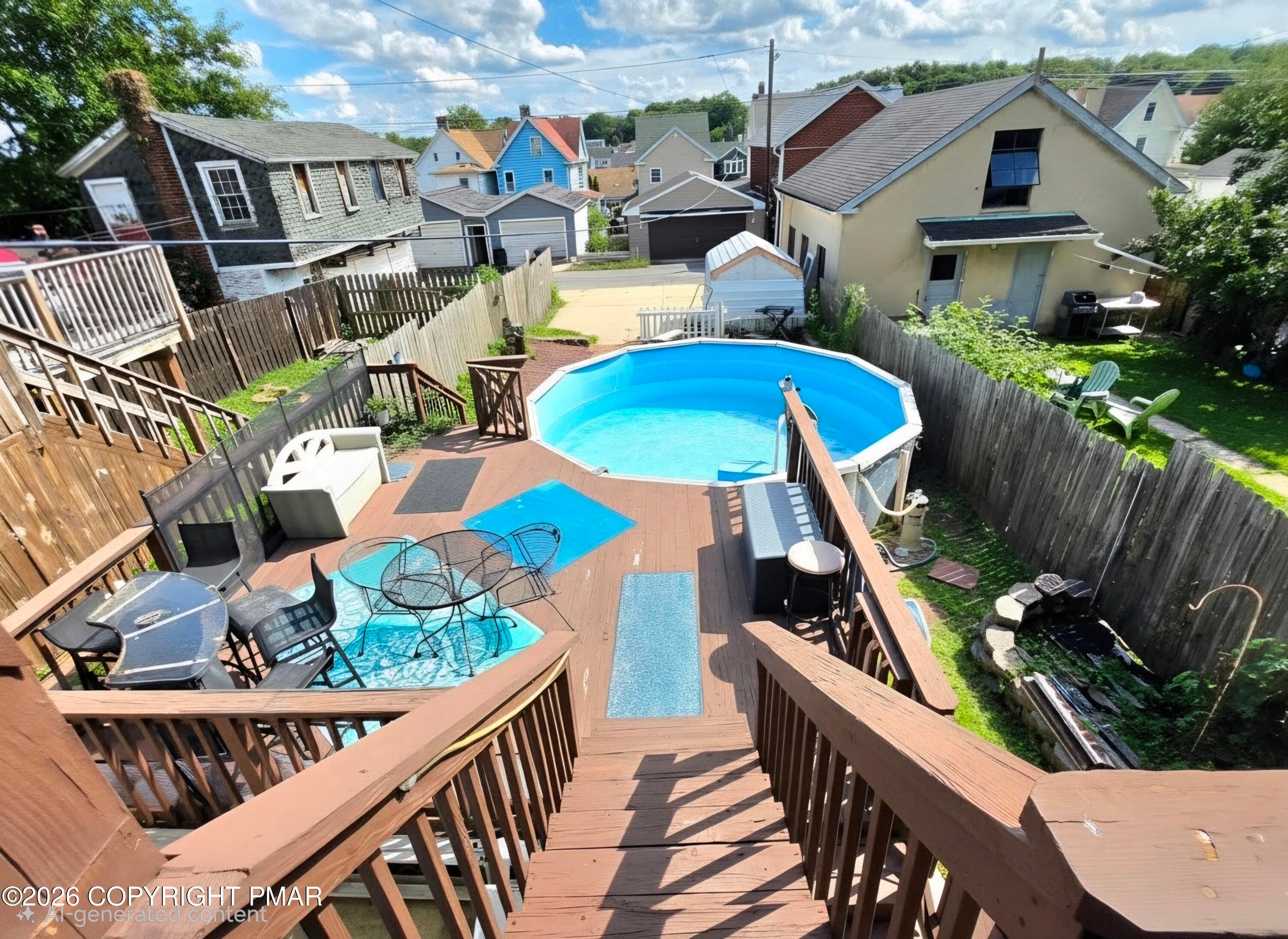 Back Yard/Pool - 31 E Ludlow Street, Summit Hill, PA 18250, Summit Hill