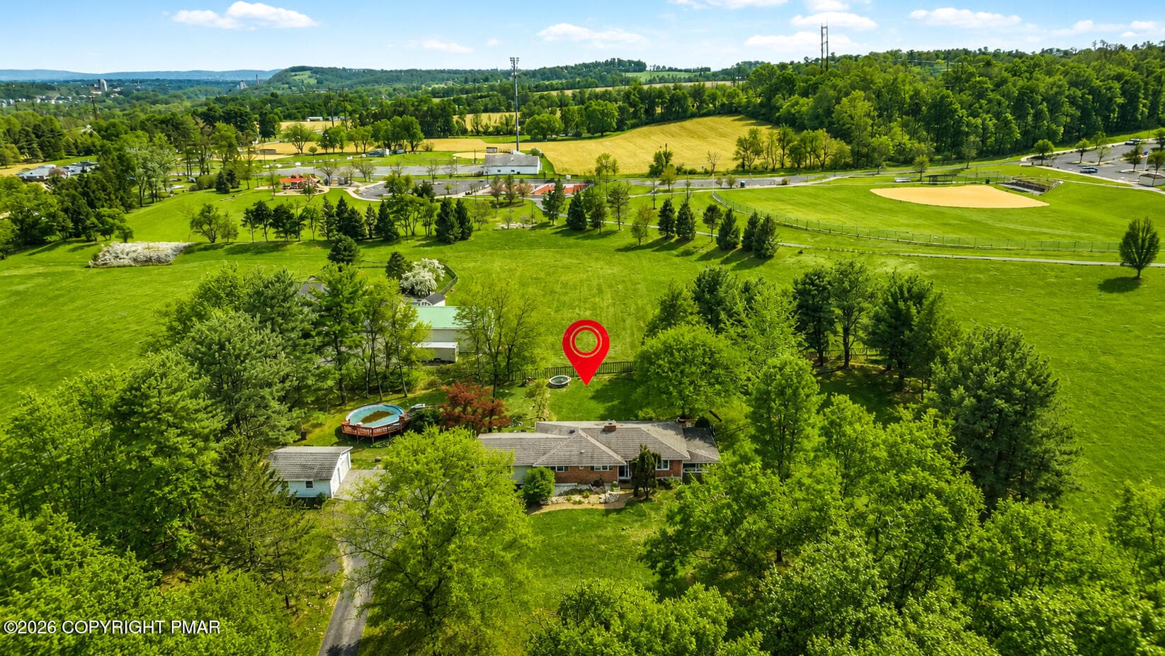 Aerial 1 (Location Pin) - 1042 Neffs Laurys Road, Laurys Station, PA 18059, Laurys Station