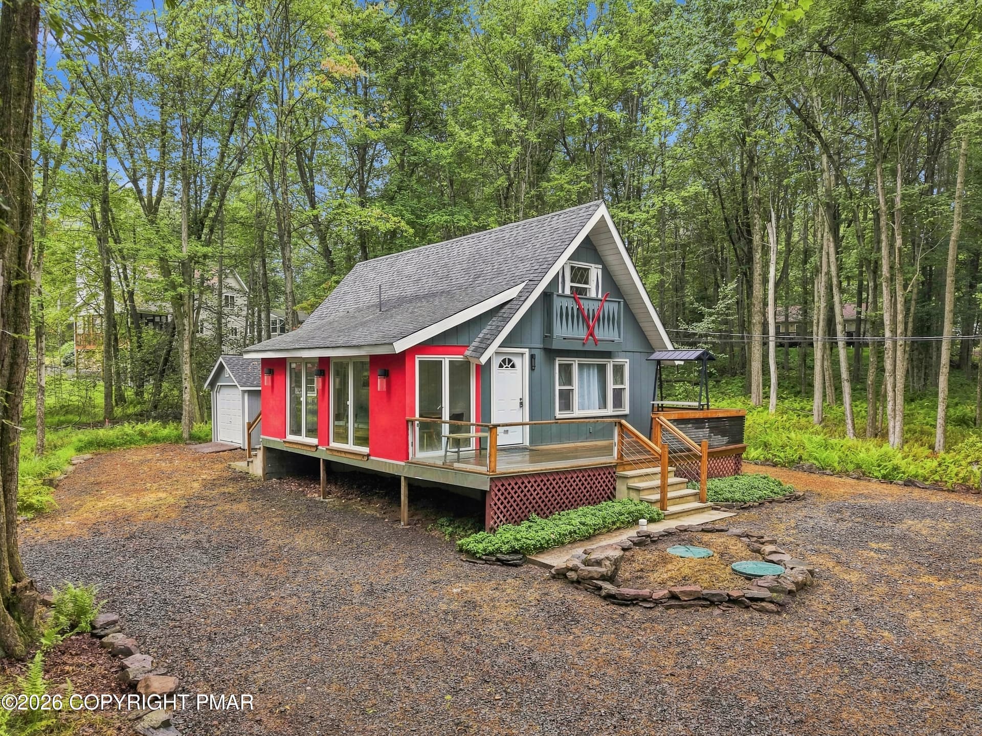 side of the house - 218 Onawa Trail, Pocono Lake, PA 18347