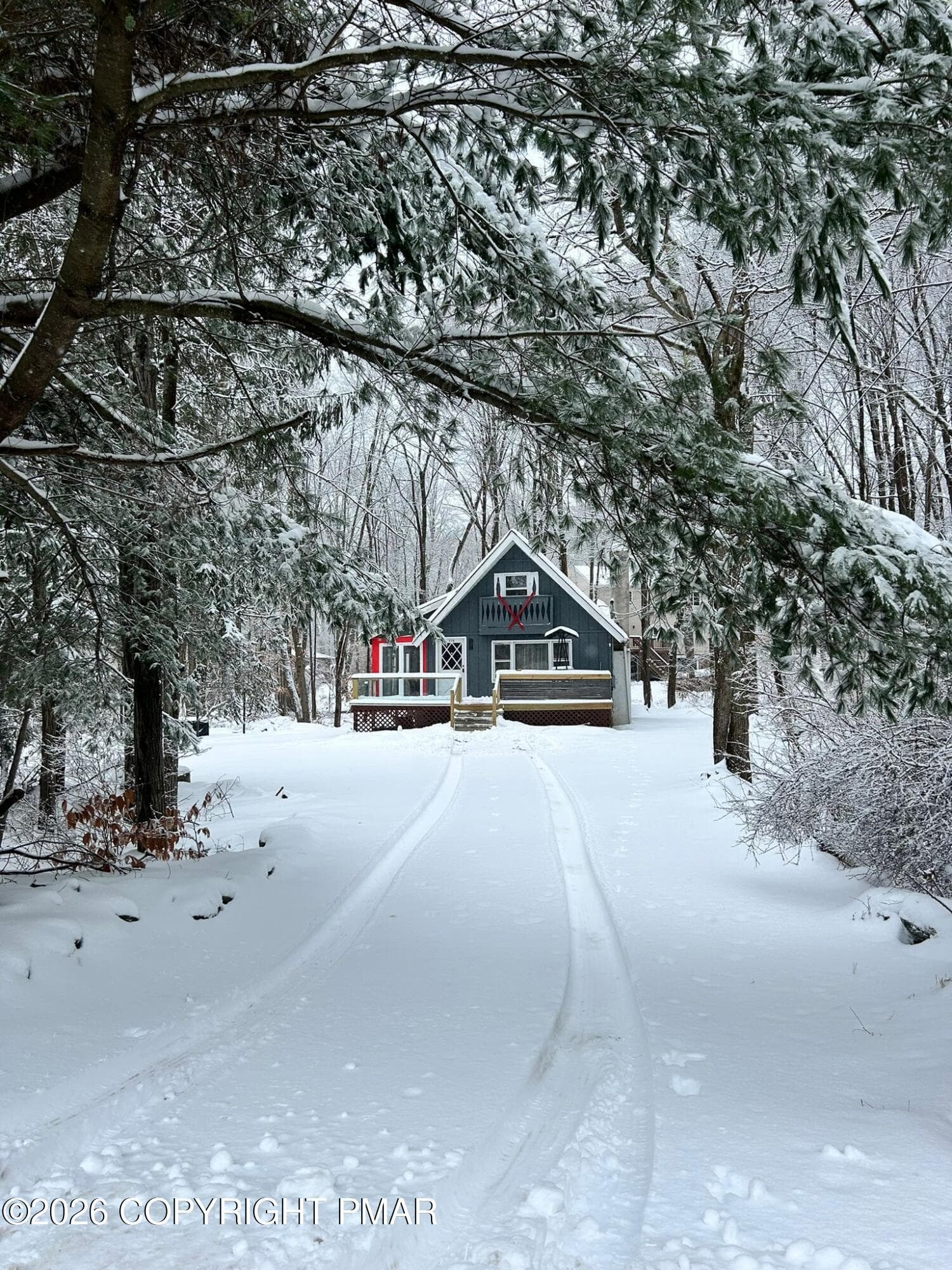 front winter - 218 Onawa Trail, Pocono Lake, PA 18347