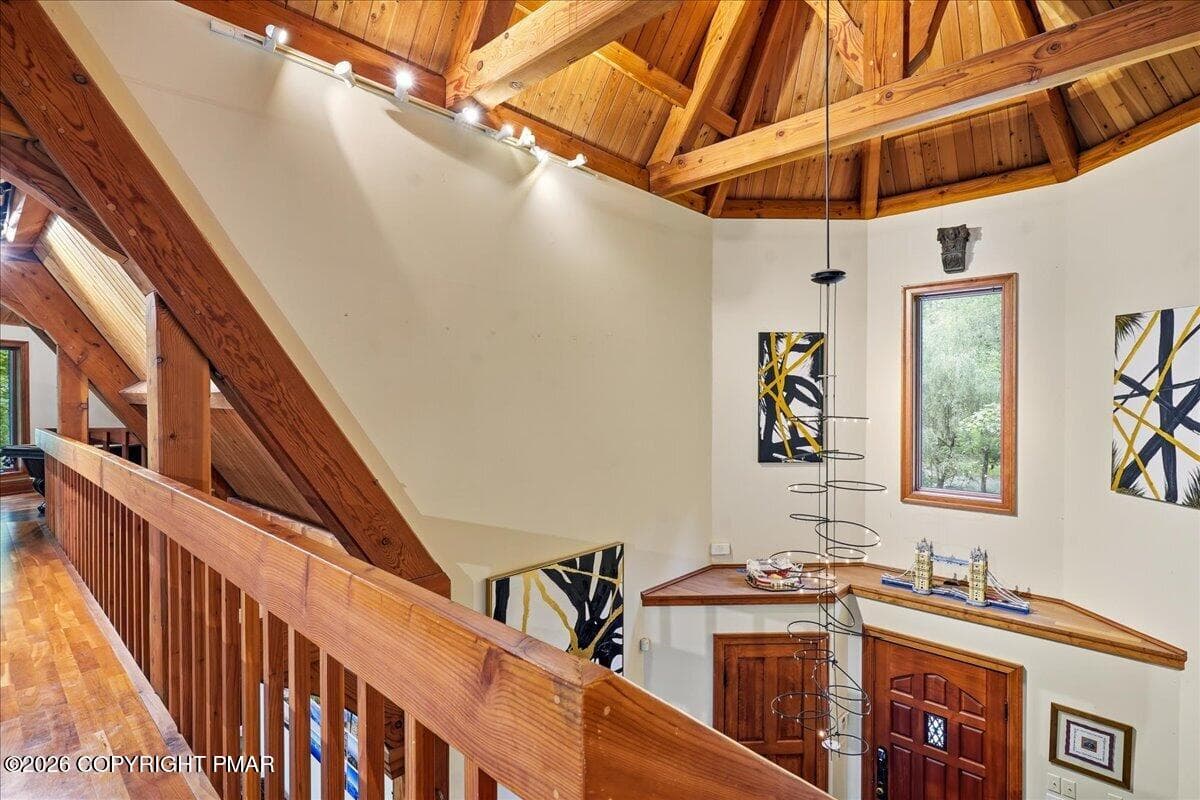 Foyer View from Catwalk - 131 Ski Haven Drive, Cresco, PA 18326, Cresco