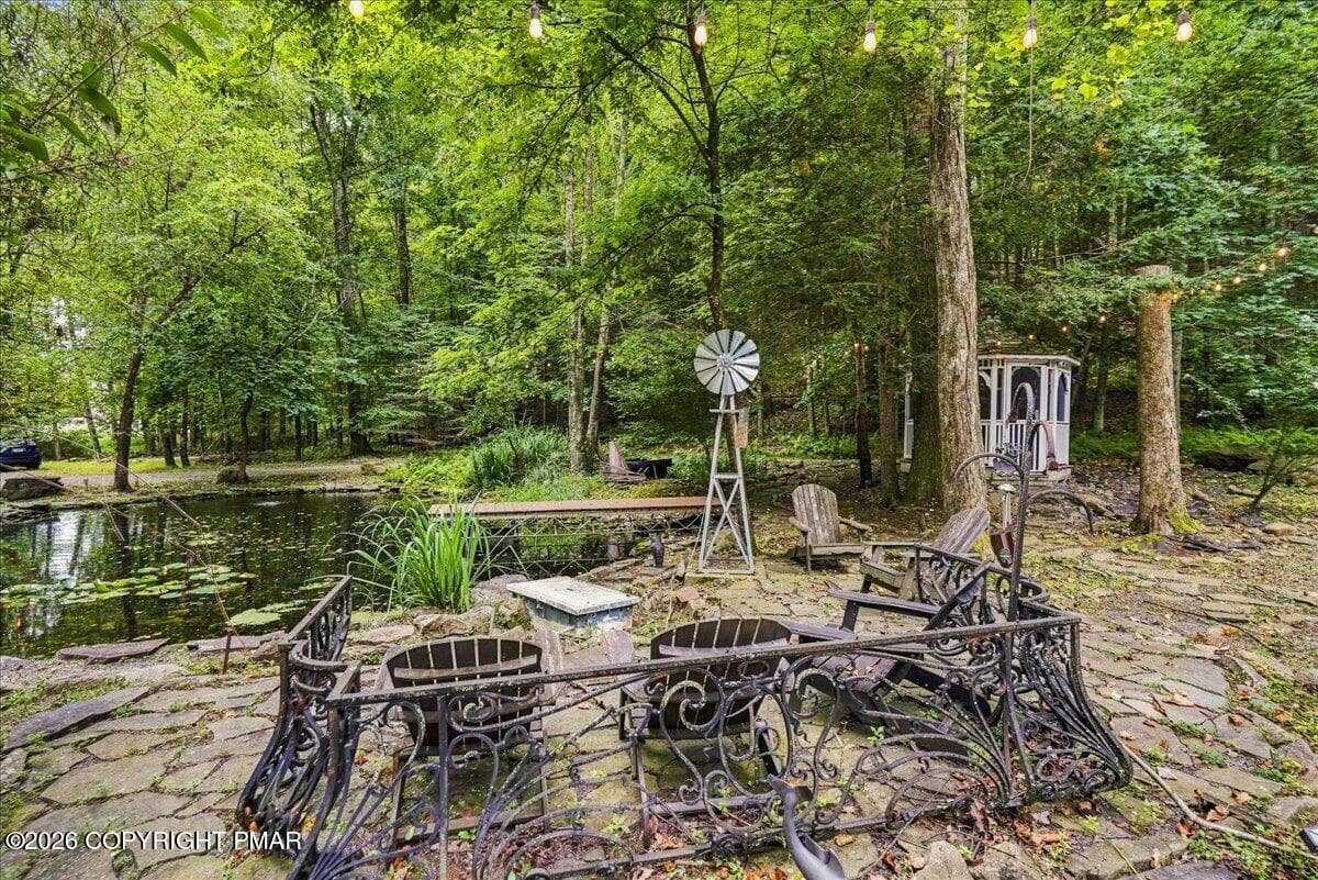 Outdoor Seating to Pond - 131 Ski Haven Drive, Cresco, PA 18326, Cresco