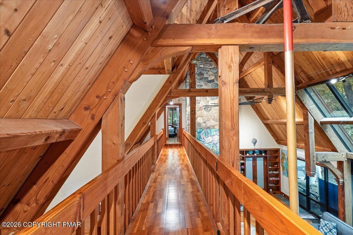 Upstairs Walkway & FDNY Pole - 131 Ski Haven Drive, Cresco, PA 18326, Cresco