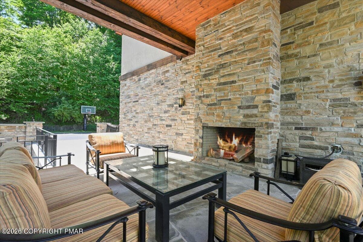 0006.2 Covered Patio and outdoor Firepla - 165 Pennwood Drive, Greentown, PA 18426, Greentown