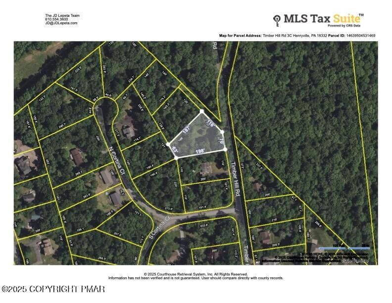 CRS Data - Property Map for Timber Hill - Timber Hill Rd 3C, Henryville, PA 18332, Henryville