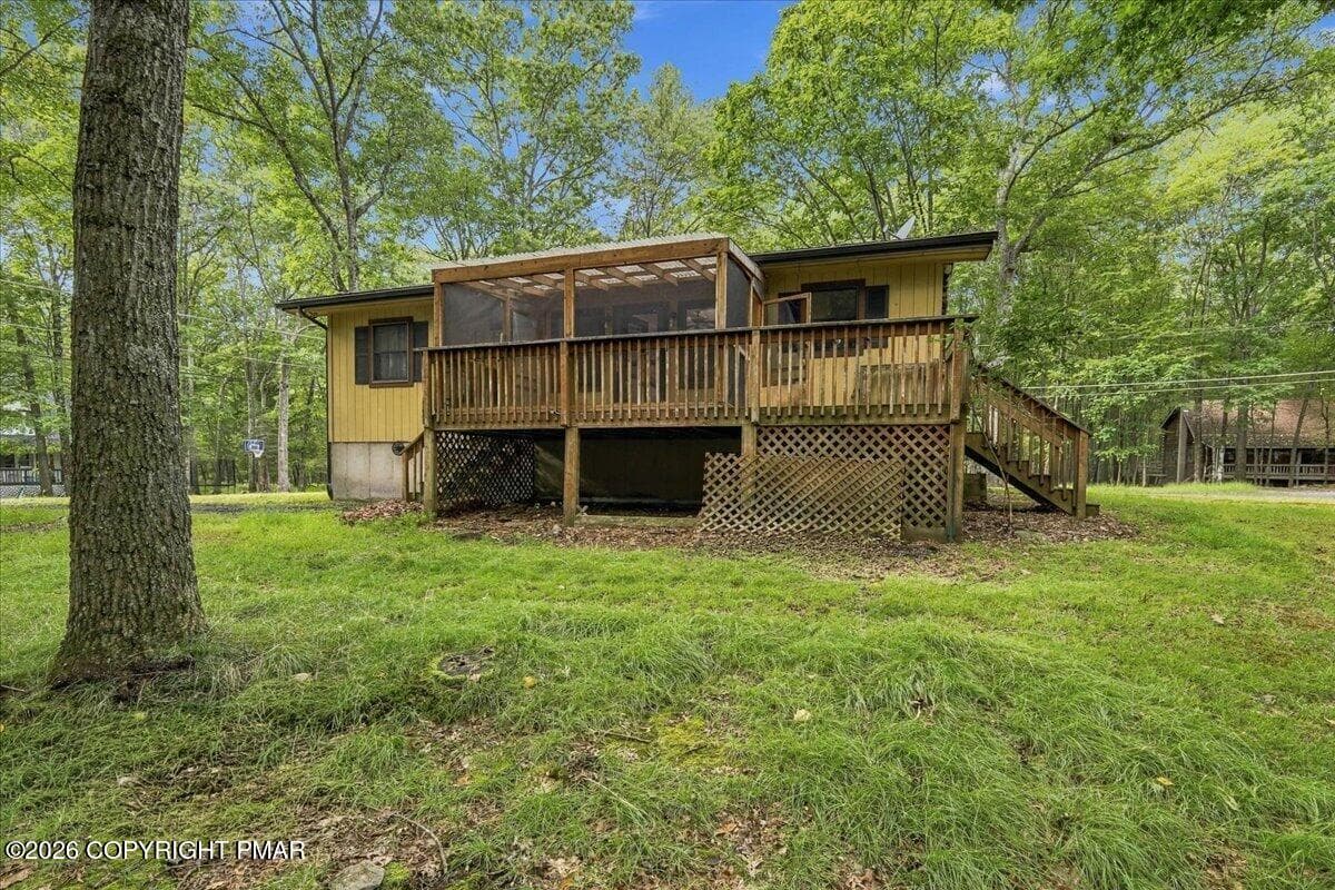 Back of Structure - 184 Swallow Circle, Bushkill, PA 18324, Bushkill