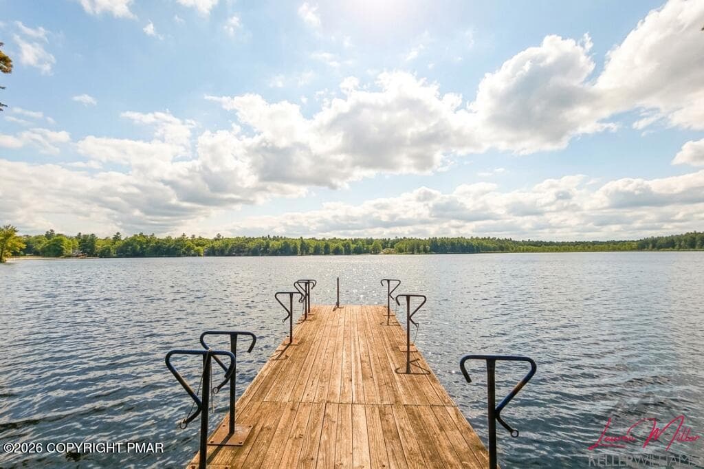 Lake with marina - 1214 Clymer Lane, Pocono Pines, PA 18350