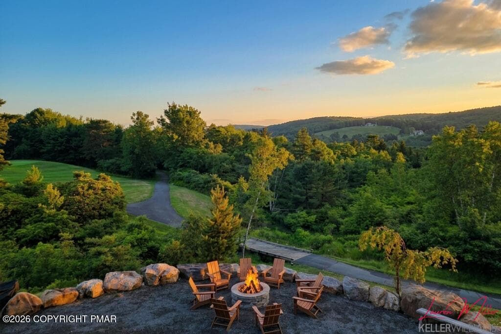 Clubhouse firepit - 1214 Clymer Lane, Pocono Pines, PA 18350