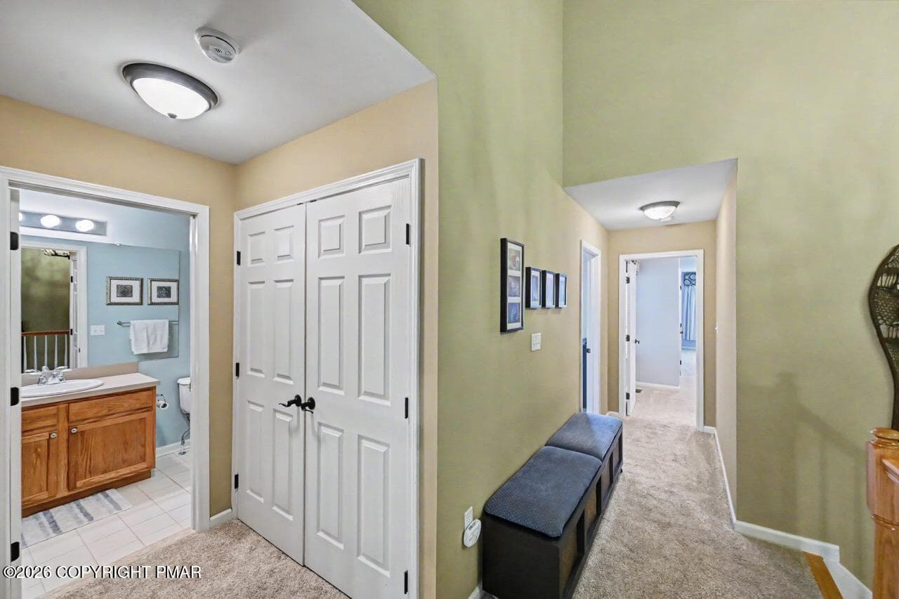Convenient upstairs laundry - 1214 Clymer Lane, Pocono Pines, PA 18350