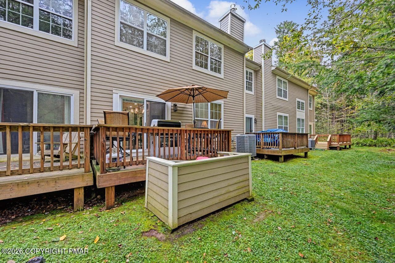 Back deck - 1214 Clymer Lane, Pocono Pines, PA 18350