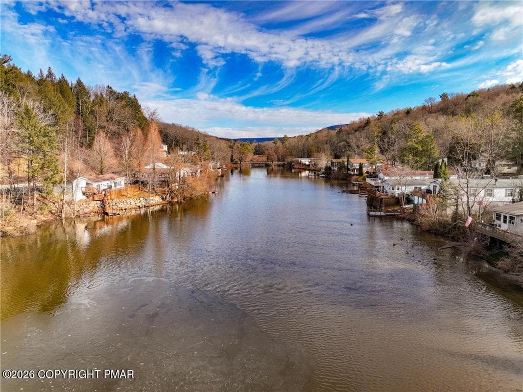 Aerial view of lake and community - 1215 Blue Mountain Circle, Saylorsburg, PA 18353, Saylorsburg