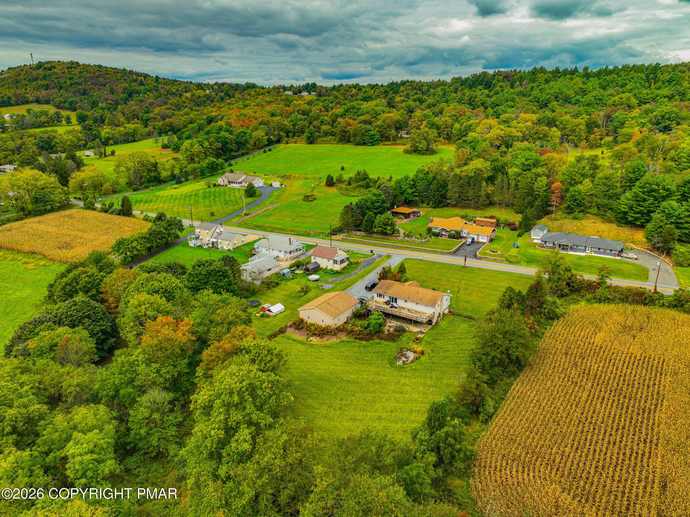 Aerial View of HOme & Property - 1965 Lower Smith Gap Road, Kunkletown, PA 18058, Kunkletown