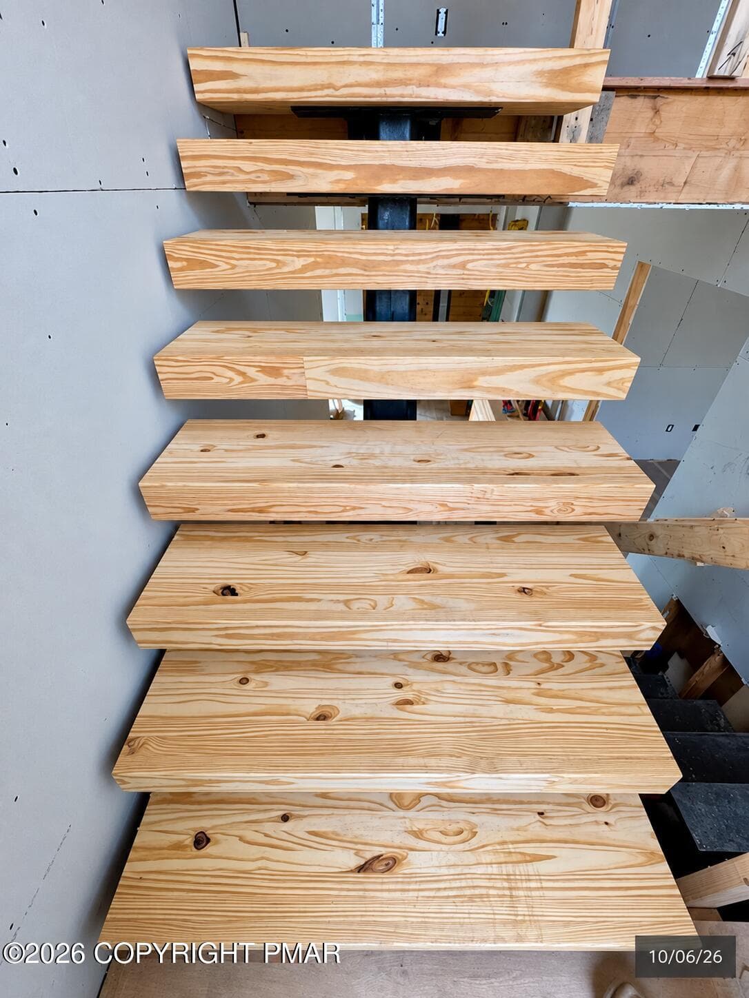 Unfinished staircase construction progre - 232 HTY Road, Kunkletown, PA 18058
