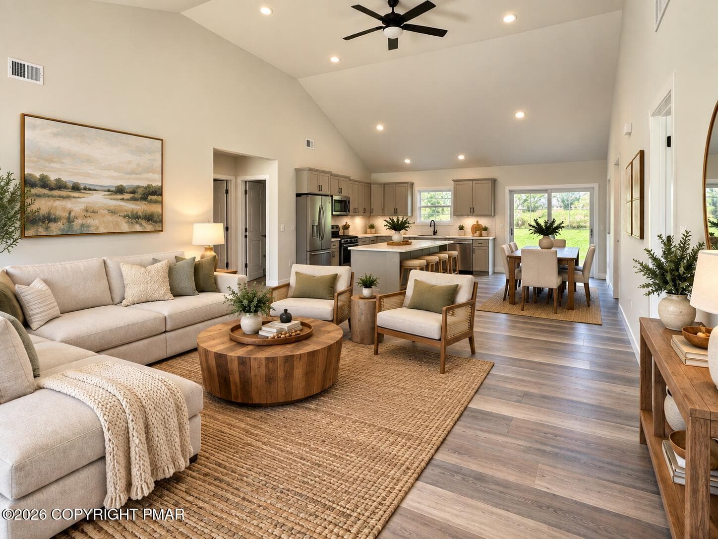 Virtually Staged - Living Room, Kithcen - Lot 25B Walnut Rd Road, Kunkletown, PA 18058, Kunkletown