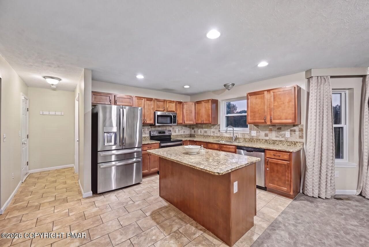 Kitchen with Island - 205 Courtney Drive, East Stroudsburg, PA 18302, East Stroudsburg