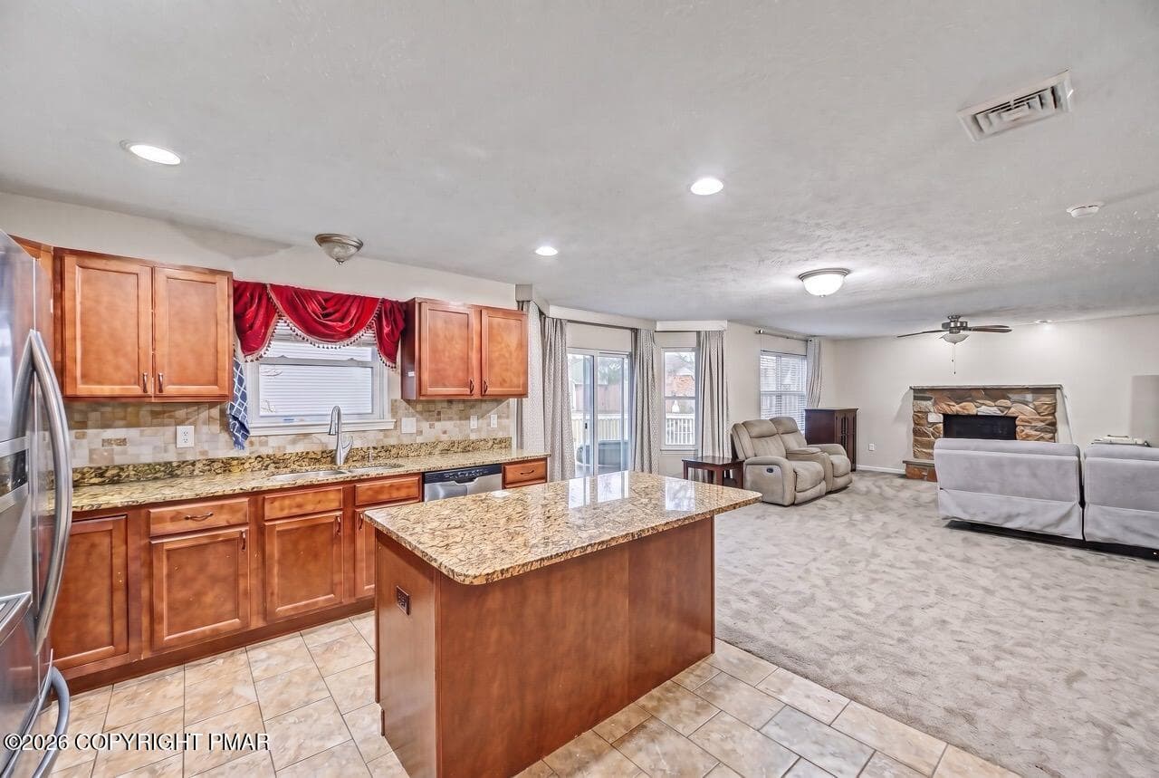 Kitchen with Island - 205 Courtney Drive, East Stroudsburg, PA 18302, East Stroudsburg