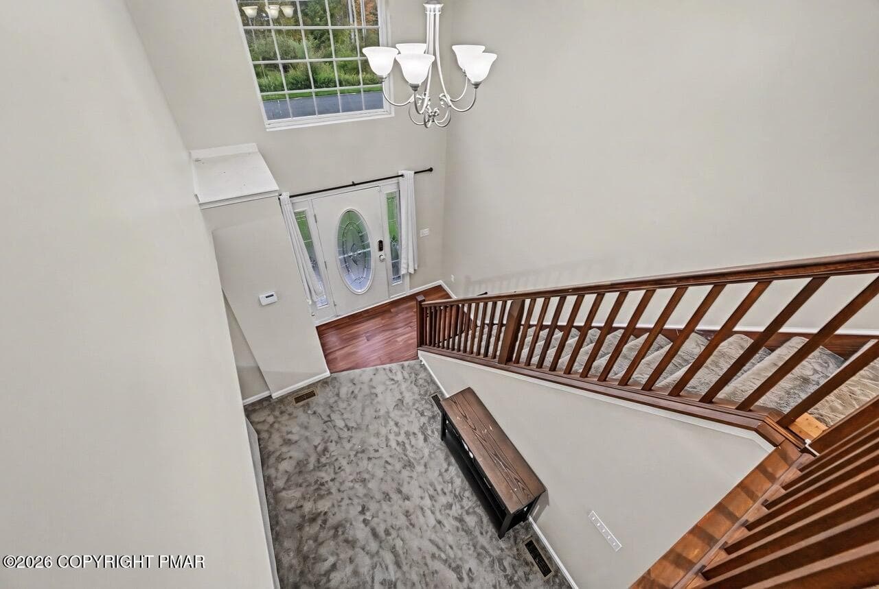 Foyer from Above - 205 Courtney Drive, East Stroudsburg, PA 18302, East Stroudsburg