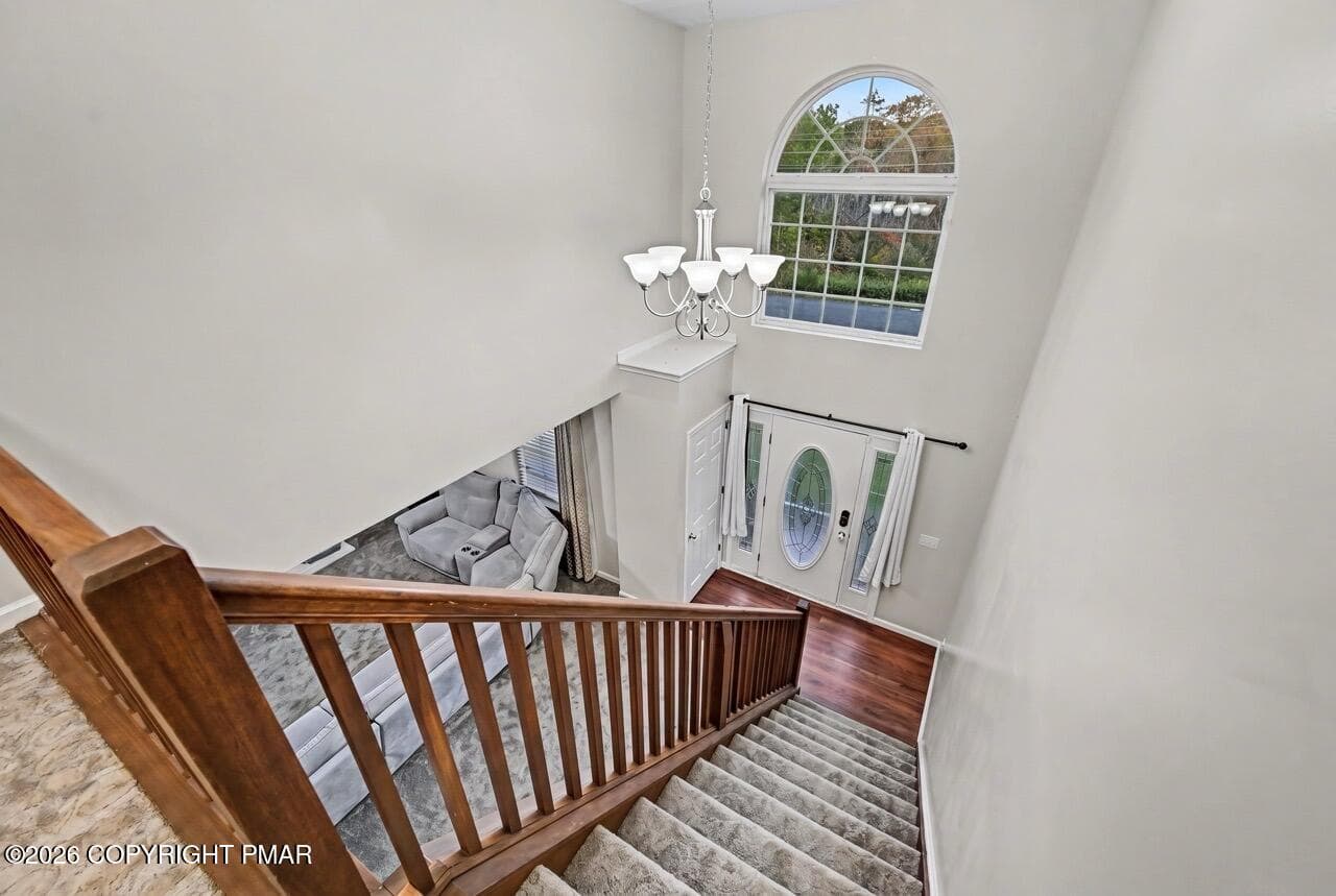 Foyer from Above - 205 Courtney Drive, East Stroudsburg, PA 18302, East Stroudsburg