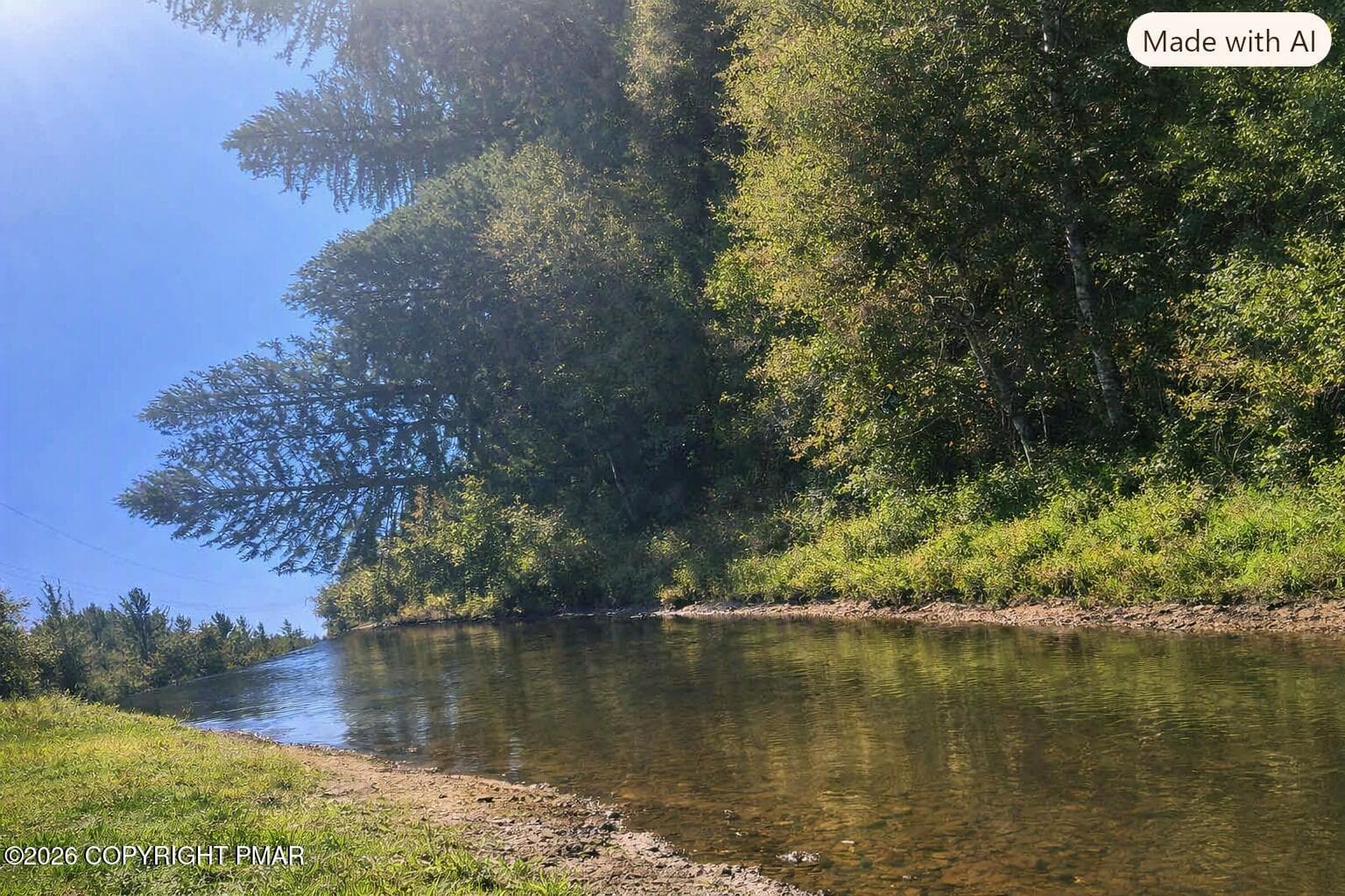 Stream After bushes removed - 5502 Route 115, Blakeslee, PA 18610, Blakeslee