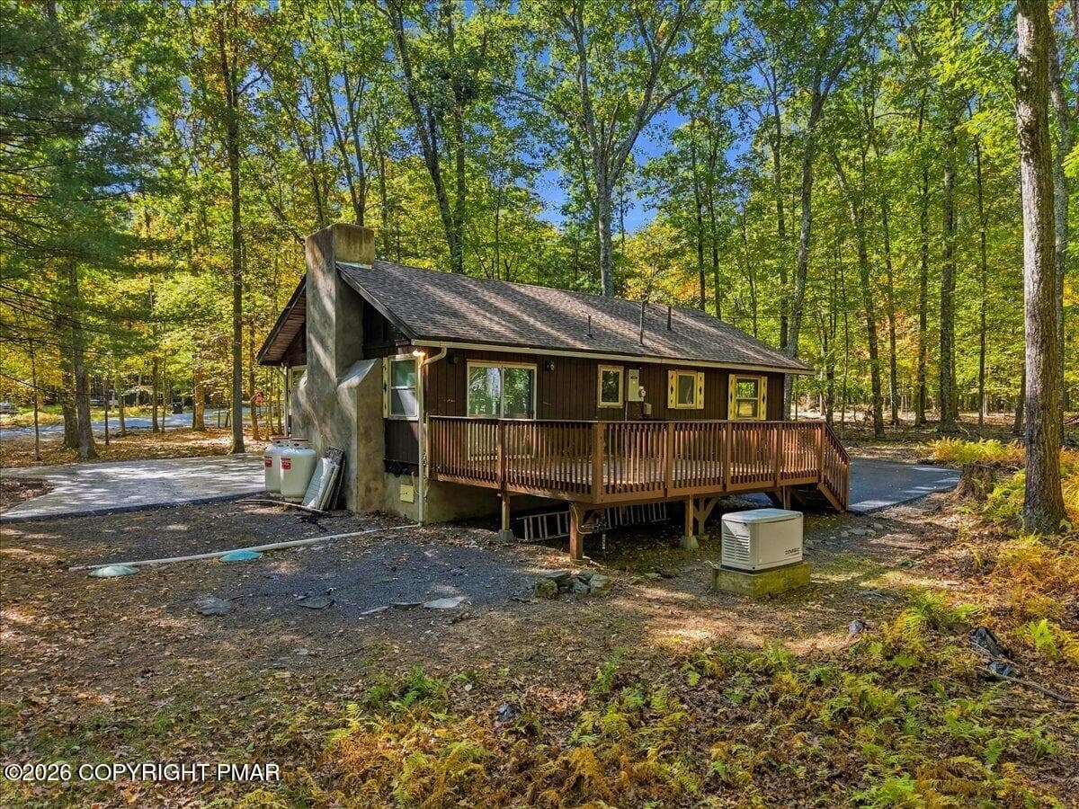 Back of Home - 111 Forest View Drive, Hawley, PA 18428, Hawley