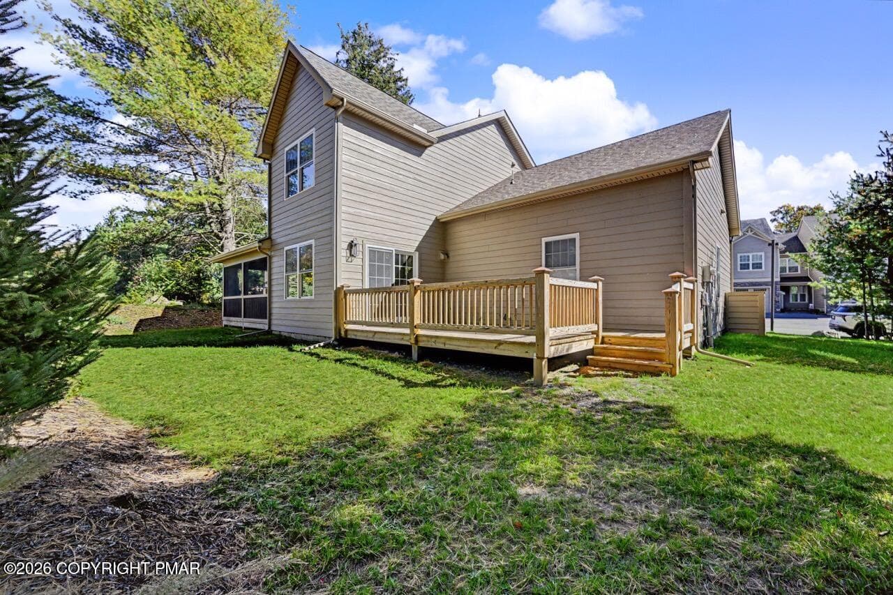 Rear View - 1525 Assembly Lodge Lane, Pocono Pines, PA 18350, Pocono Pines