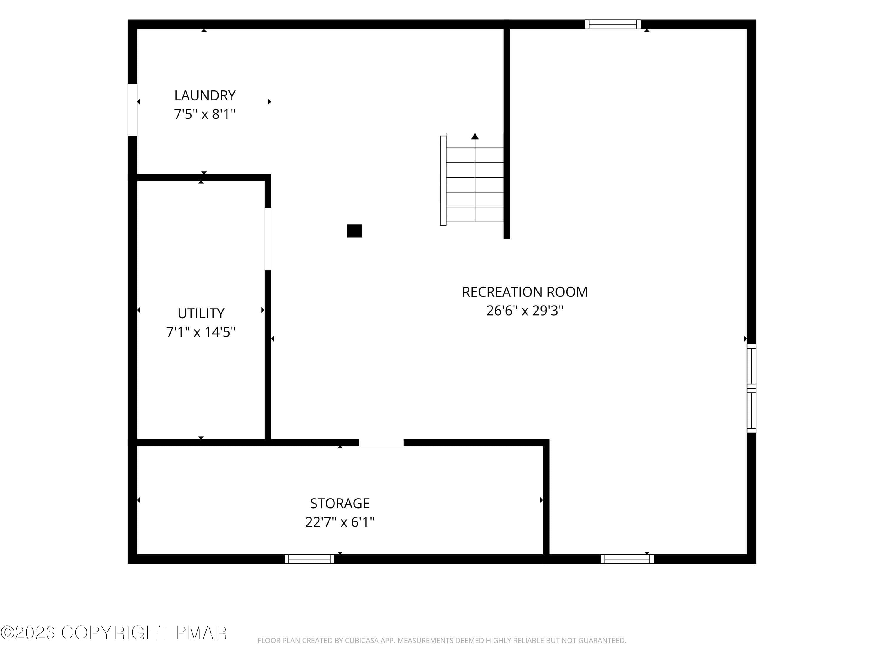Floor Plan Basement - 64 Dante Street, Roseto, PA 18013, Roseto