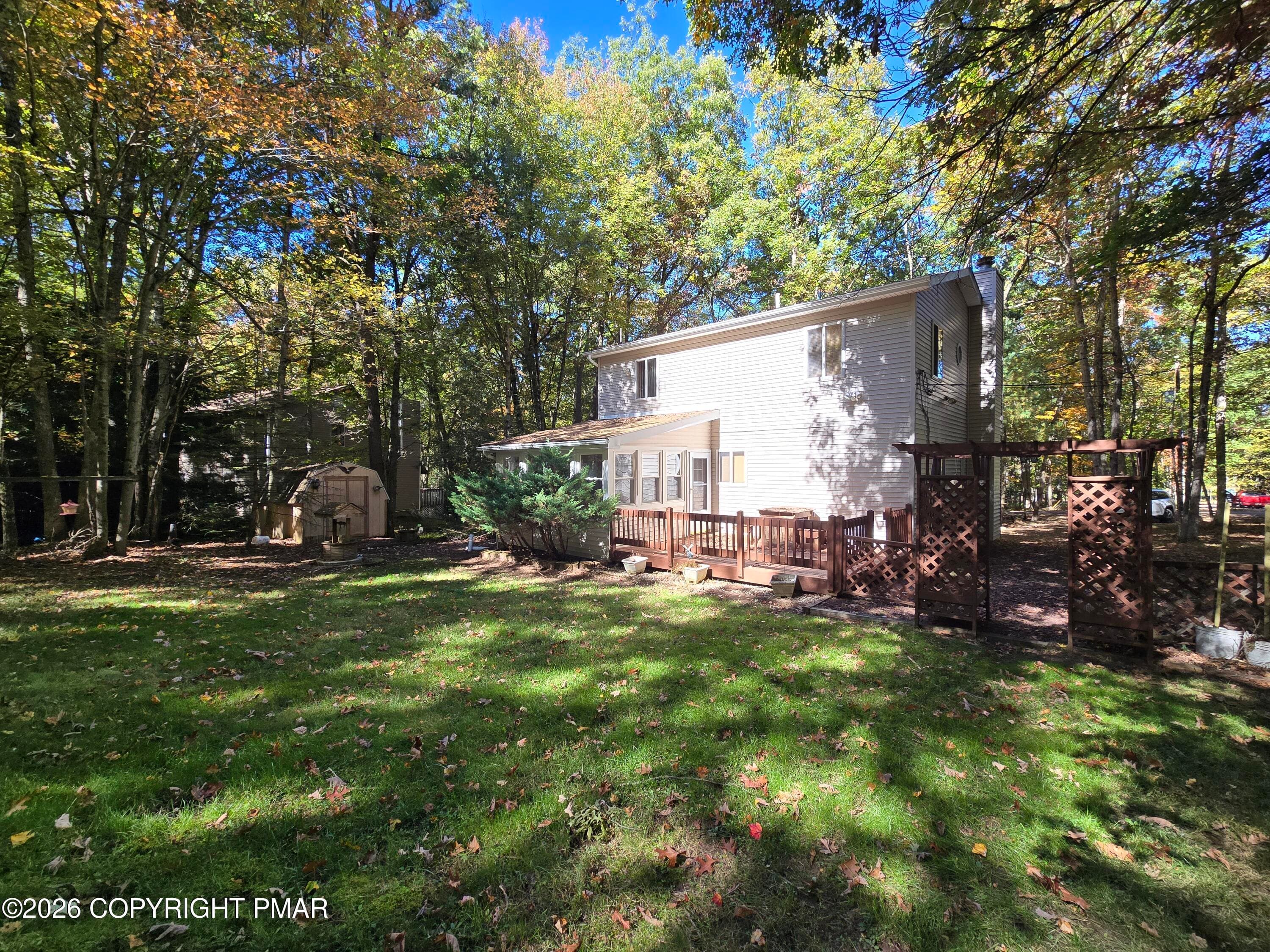 Back of home - 128 Kipling Lane, Albrightsville, PA 18210, Albrightsville