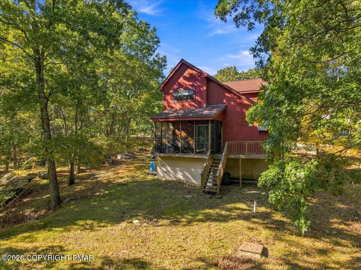 Aerial Back Exterior - 195 Mallard Lane, Bushkill, PA 18324, Bushkill