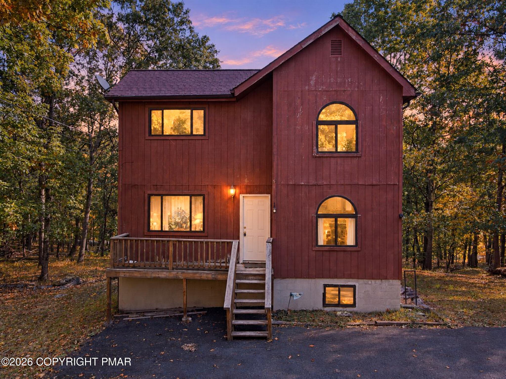 Front View Dusk - 195 Mallard Lane, Bushkill, PA 18324, Bushkill
