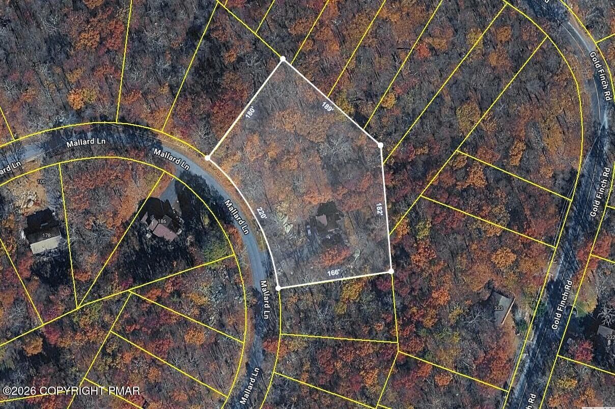 Parcel Lot Dimensions - 195 Mallard Lane, Bushkill, PA 18324, Bushkill