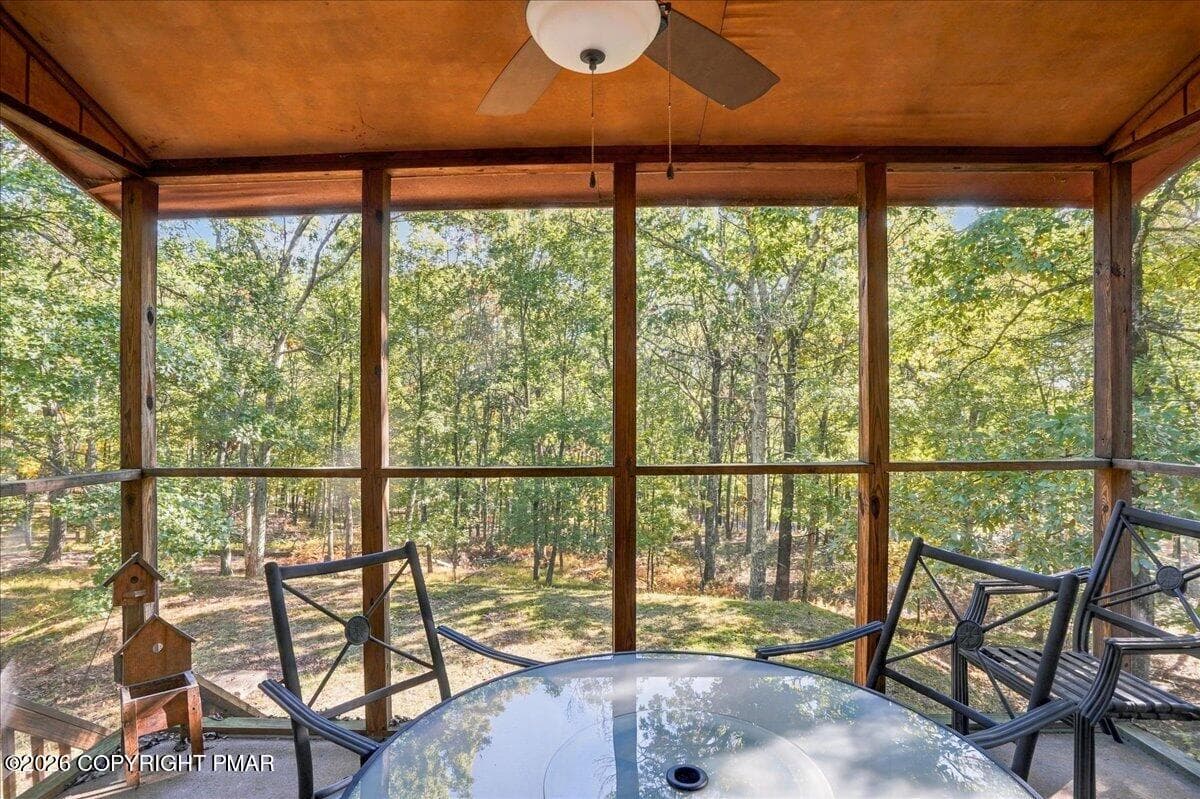 Screened Porch Overlooking Woods - 195 Mallard Lane, Bushkill, PA 18324, Bushkill