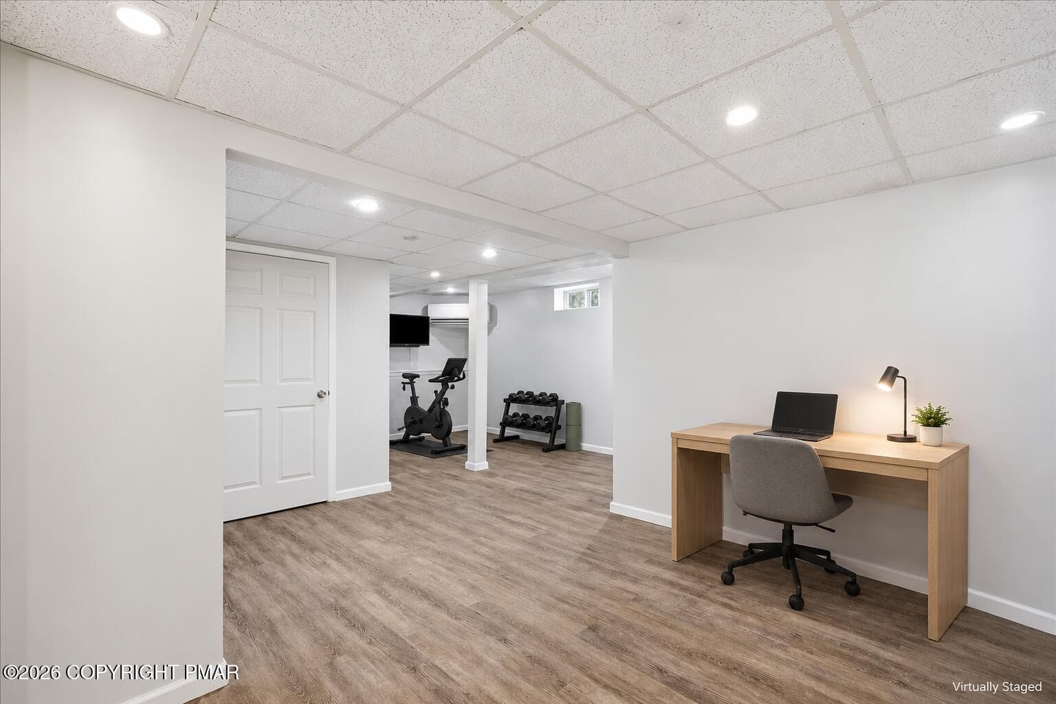 Basement office and fitness nook - 105 Periwinkle Lane, Stroudsburg, PA 18360, Stroudsburg