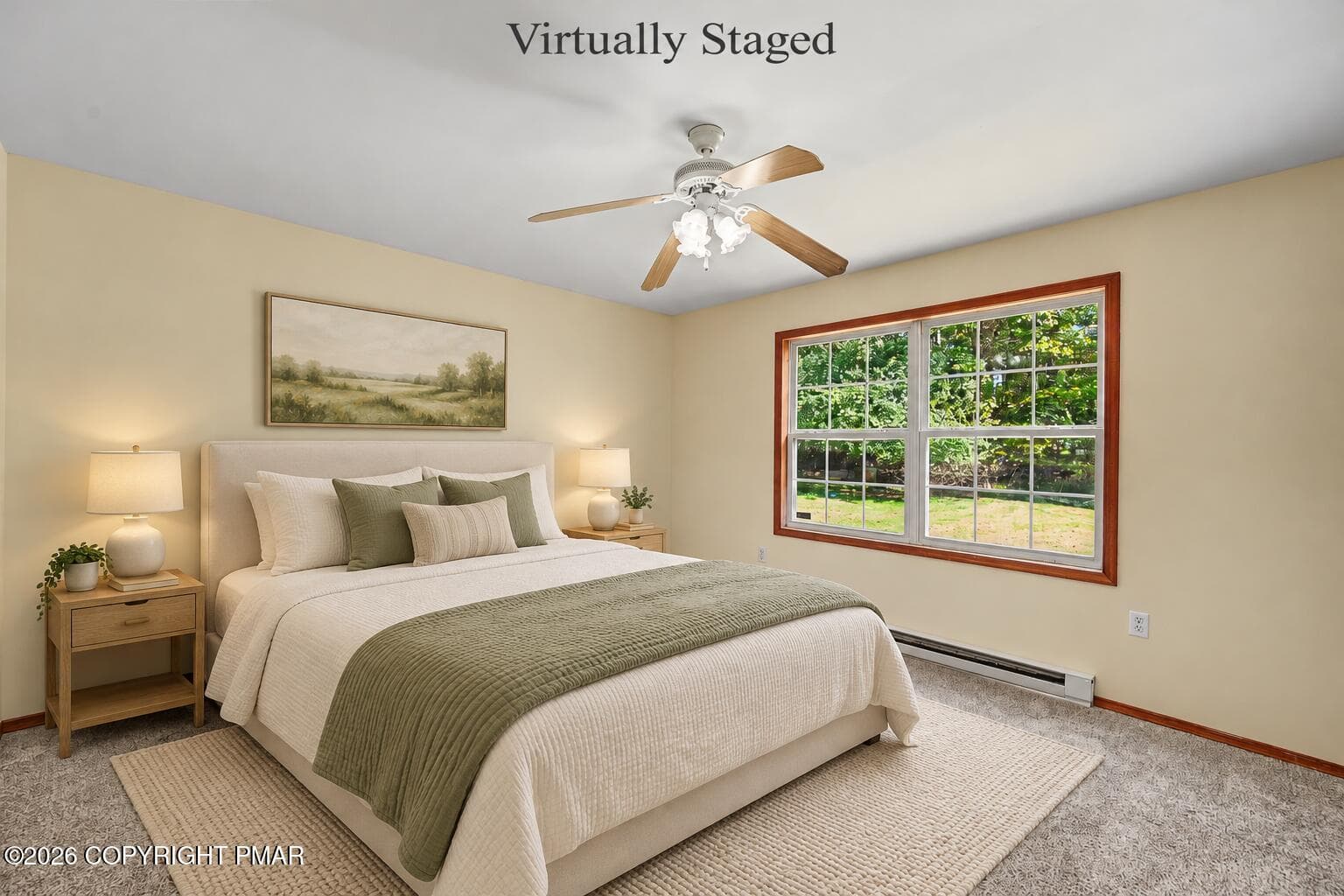 Bedroom 2 - Virtually Staged - 7193 Falstaff Drive, Tobyhanna, PA 18466, Tobyhanna
