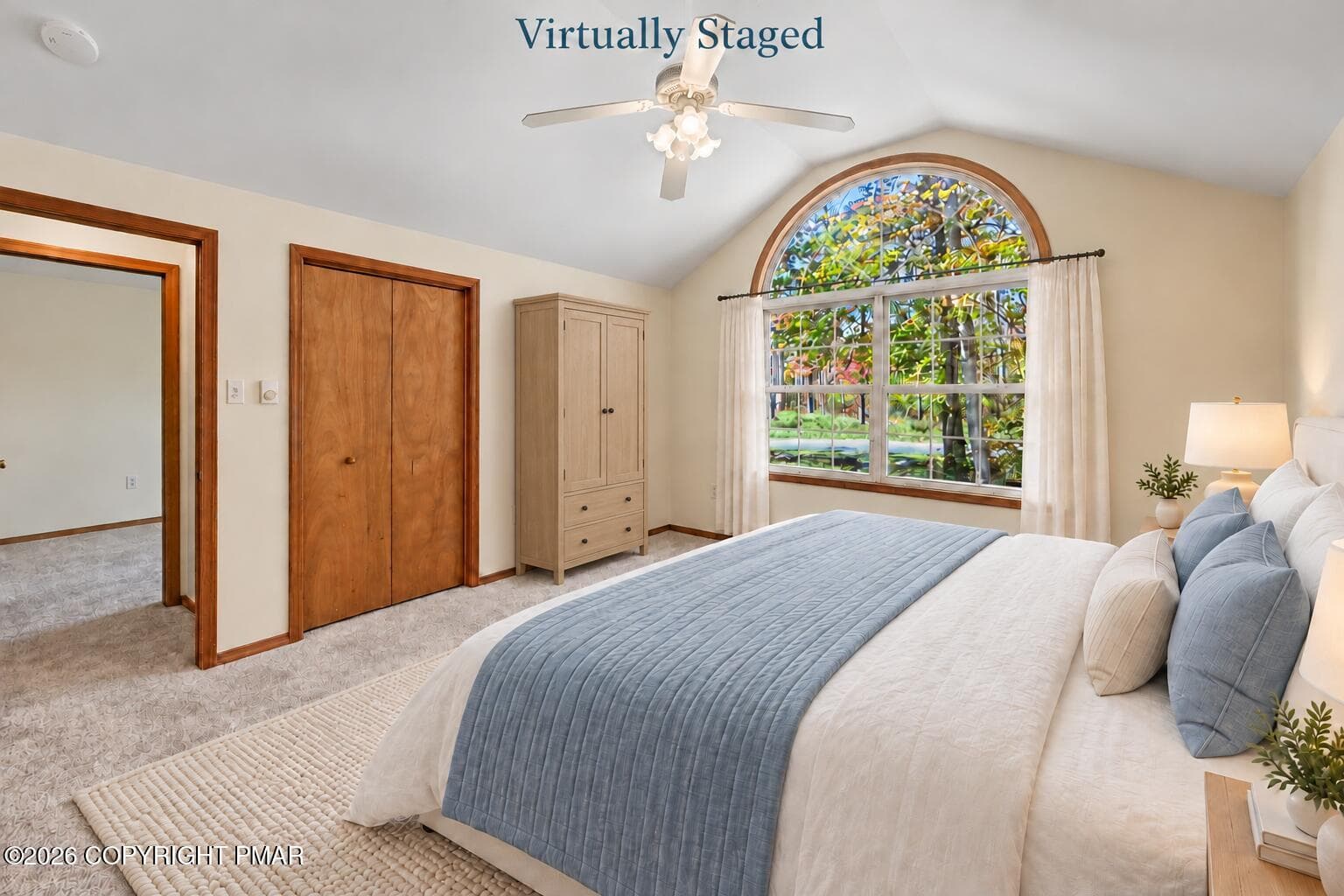 Primary Bedroom - Virtually Staged - 7193 Falstaff Drive, Tobyhanna, PA 18466, Tobyhanna