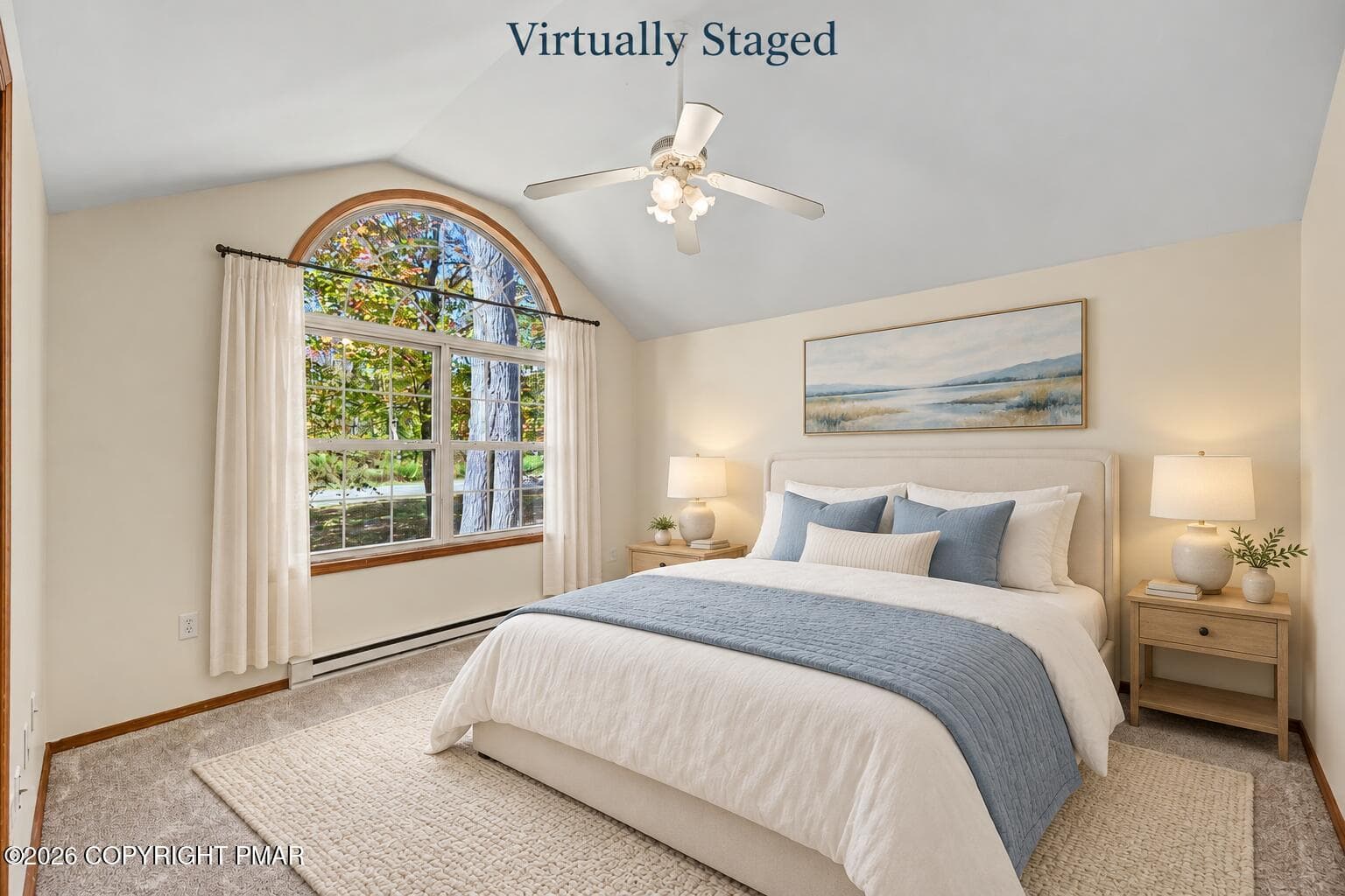 Primary Bedroom - Virtually Staged - 7193 Falstaff Drive, Tobyhanna, PA 18466, Tobyhanna