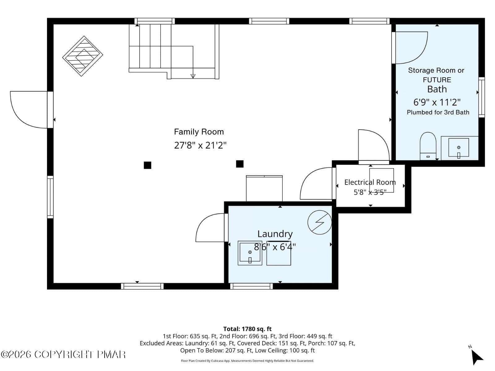 Floorplan Lower Level - 100 Meadowlark Lane, Greentown, PA 18426, Greentown