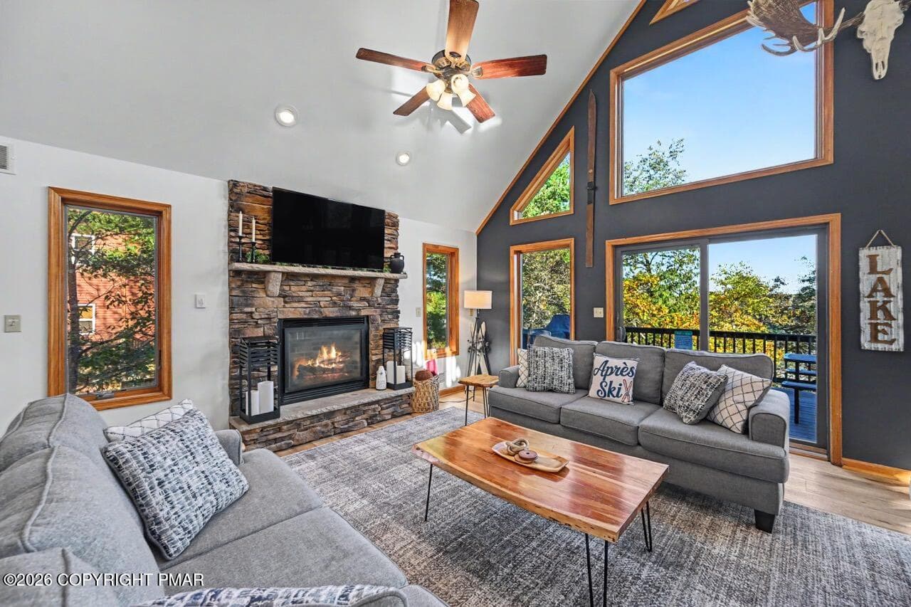 Gas Fireplace - 101 Tennyson Circle, Albrightsville, PA 18210, Albrightsville