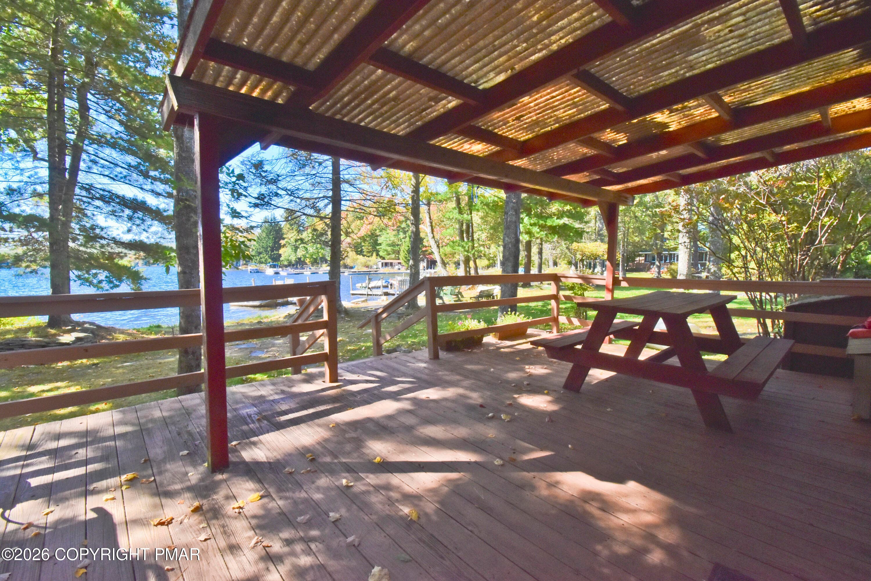 7 4 Cabin Porch (1) - 271 Route 390, Tafton, PA 18464