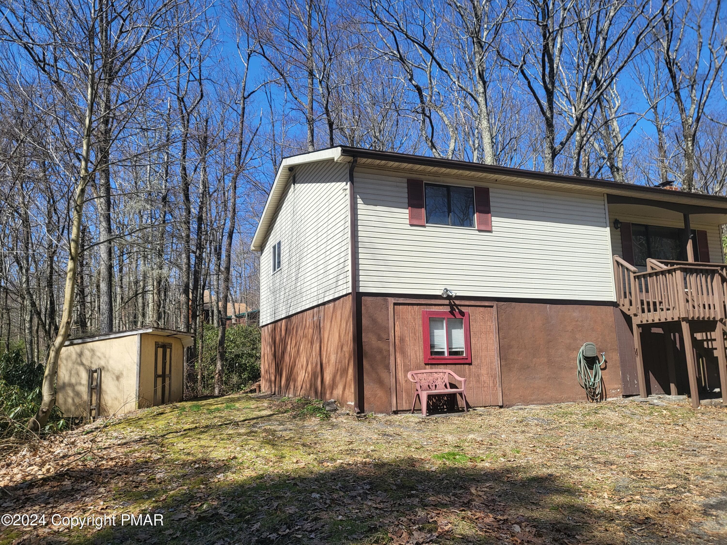 Side view and shed - 2153 Gravel Road, Canadensis, PA 18325, Canadensis