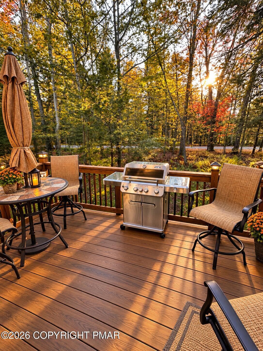 Back deck - 1214 Clymer Lane, Pocono Pines, PA 18350