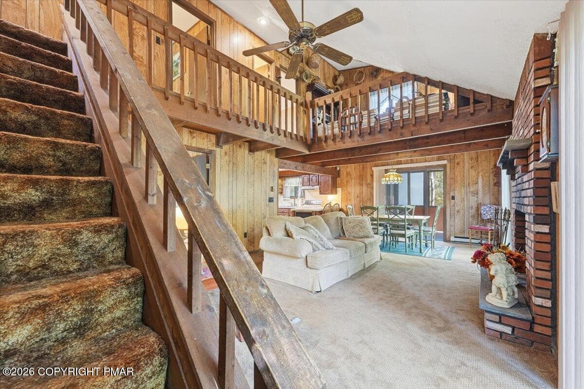 Stairs to Upper Level - 145 Canterbury Road, Bushkill, PA 18324, Bushkill