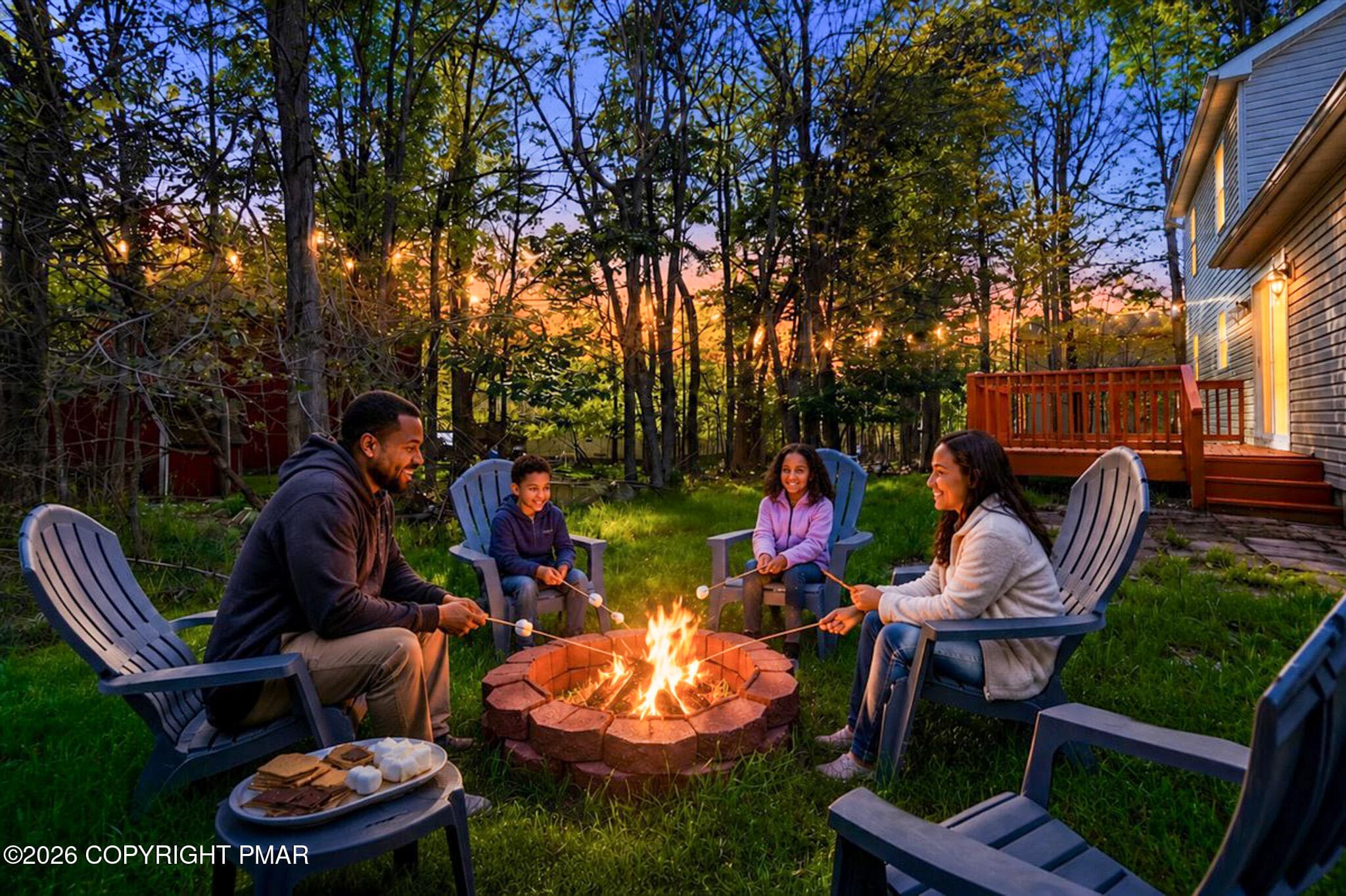 Firepit Gathering Area - 1070 Country Place Drive, Tobyhanna, PA 18466, Tobyhanna